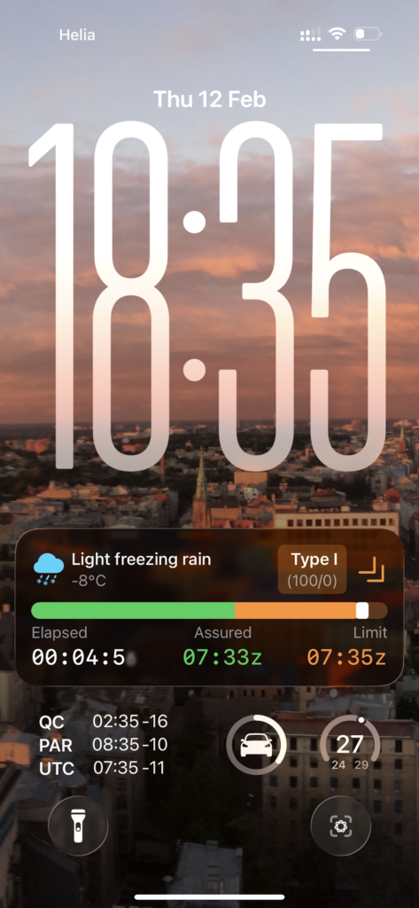 No-ICE Live Activity on iPhone lock screen