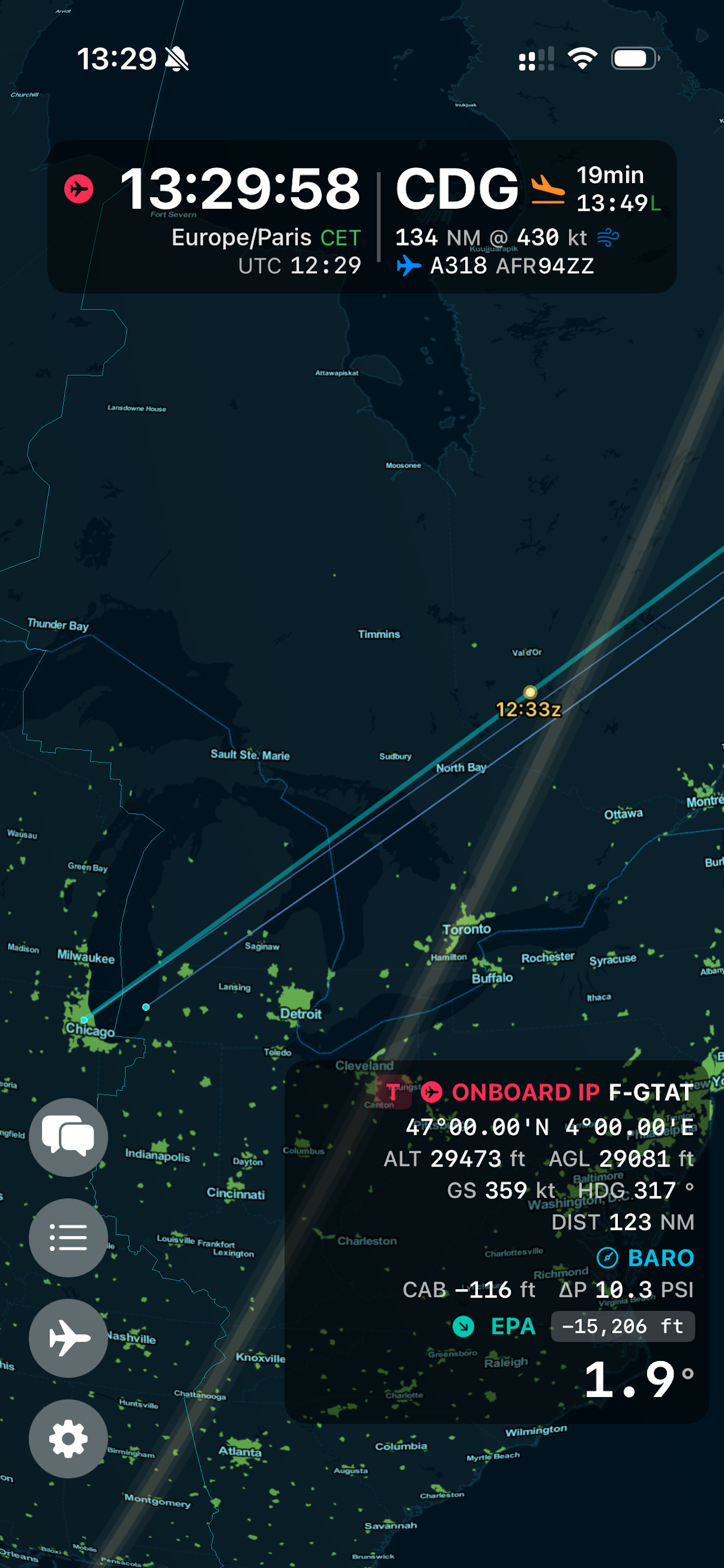 Off 2 interactive 3D globe on iPhone