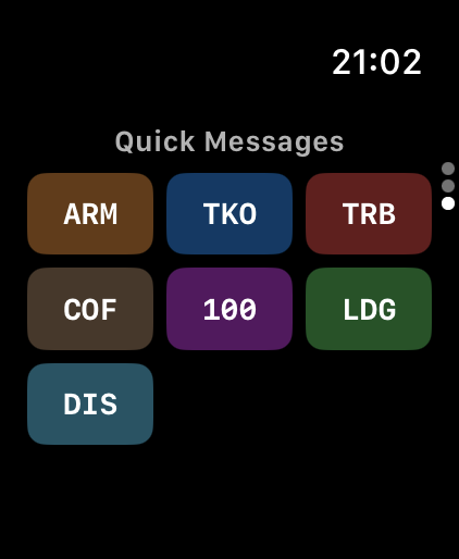 Off 2 messages on Apple Watch