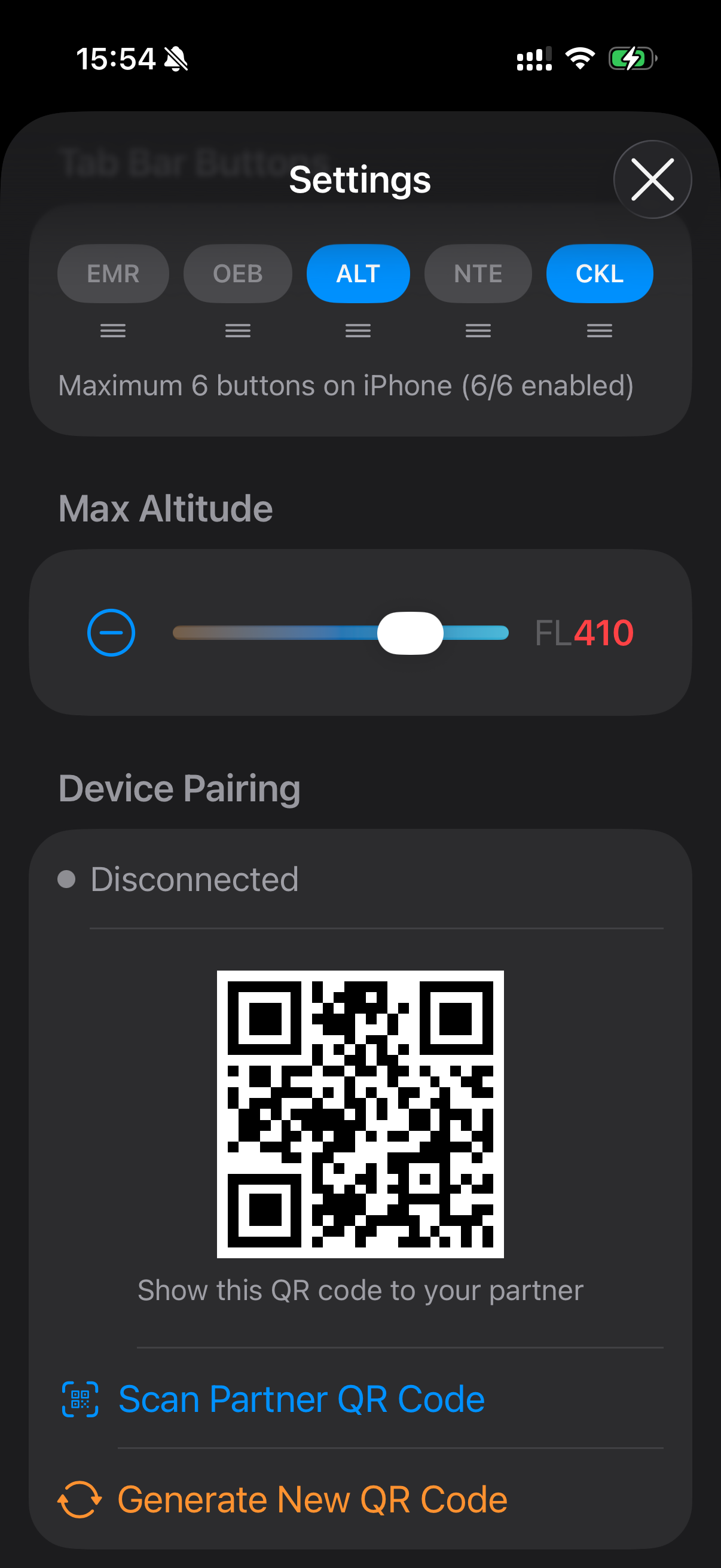 sQRH iPhone–iPad pairing