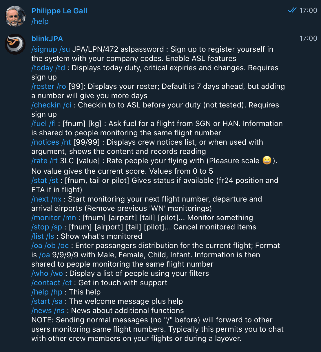 Smart chat room for aviation operations