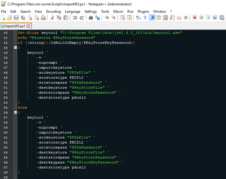 Certificate validation script output for FlySmart Gateway security audit