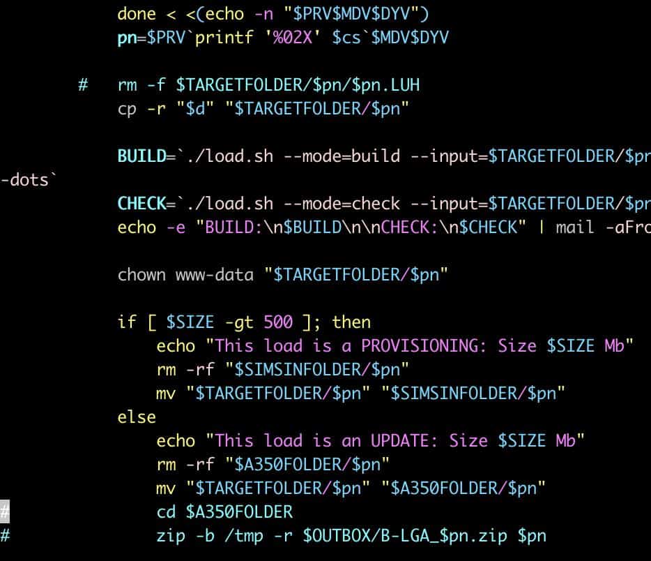 Automated loads generation tool interface
